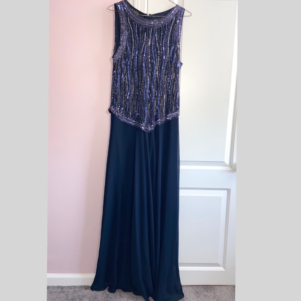 NEW JKARA Navy Blue Maxi Dress